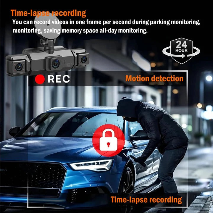 Smart Car Dash Camera System with Night Vision and WiFi