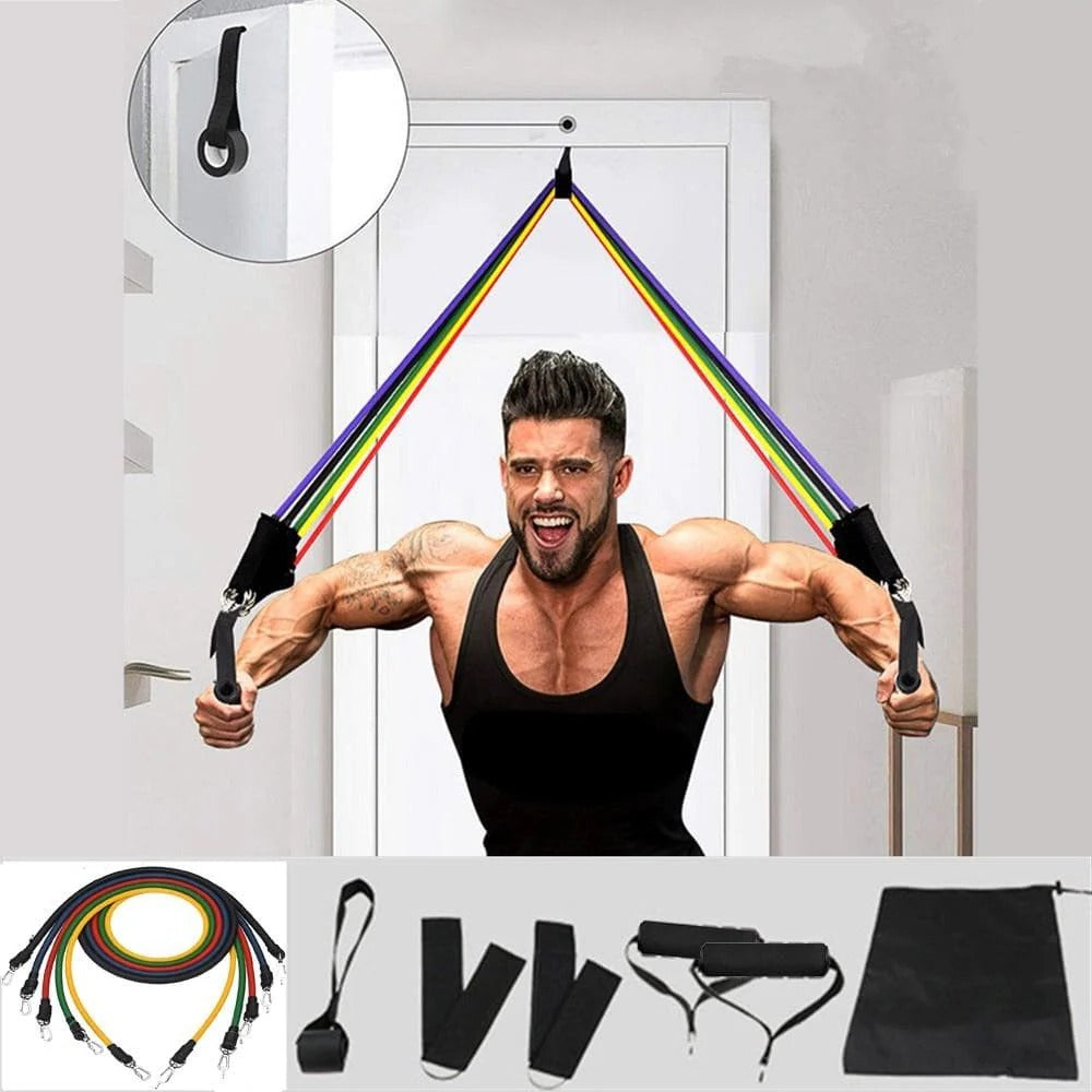 Home Fitness Resistance Bands 12 piece Set