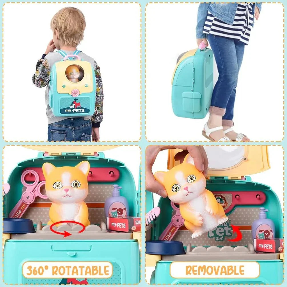 Animal care set for children with learning fun
