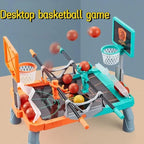 Interactive tabletop basketball game with shooting mechanism