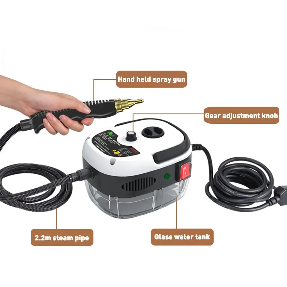 SteamPower High Pressure Steam Cleaner | Powerful steam cleaner for deep cleaning and hygiene