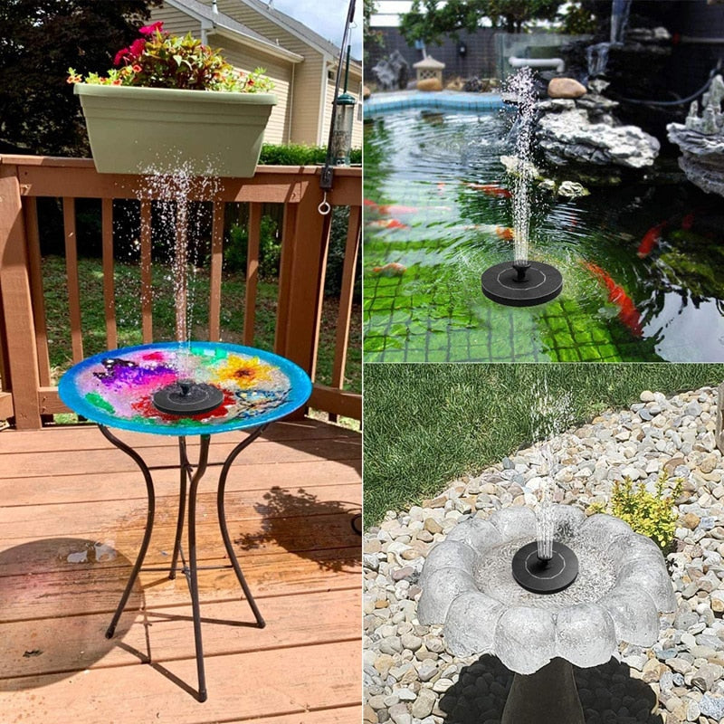 TranquilFlow – Calming Garden Fountain with Sunlight