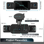 Smart Car Dash Camera System with Night Vision and WiFi
