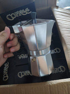 Classic Italian Espresso Maker for the Stove - 12 Cup Moka Pot