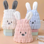 Cozy & Quick – Absorbent Bunny Ear Hair Drying Cap