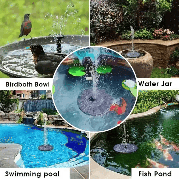 TranquilFlow – Calming Garden Fountain with Sunlight
