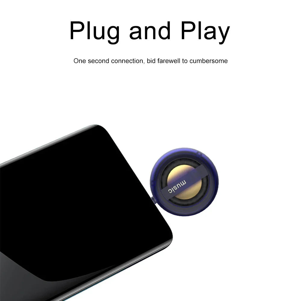 Mini Plug-In Phone Speaker