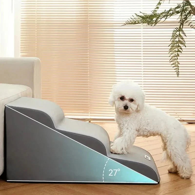 Stylish pet stairs for safe ascent