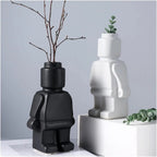 Lego-Vase made of ceramic