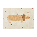 Soft rug with dachshund pattern – Cozy children's rug for the bedroom