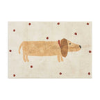 Soft rug with dachshund pattern – Cozy children's rug for the bedroom