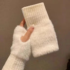 Unisex Fleece Fingerless Gloves – Warm, Soft and Functional
