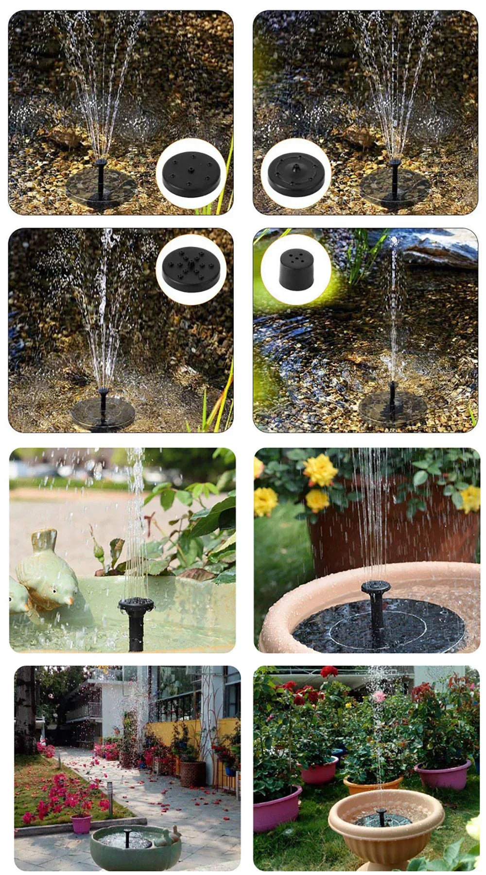 TranquilFlow – Calming Garden Fountain with Sunlight