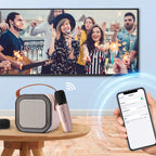 Karaoke Set – Wireless Microphones with Portable Bluetooth Speaker