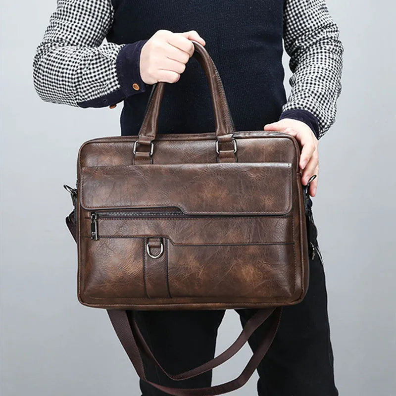 Benedicto – Stylish Genuine Leather Shoulder Bag for Men | Classic Crossbody Satchel for Daily Use