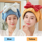 QuickDry Microfiber Hair Towel Cap