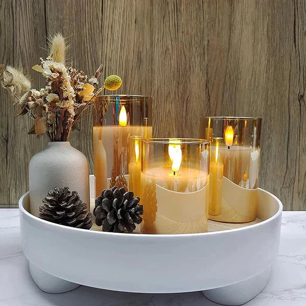 LuxeLumen LED Candle Set | Elegant LED candles with remote control for atmospheric ambiance