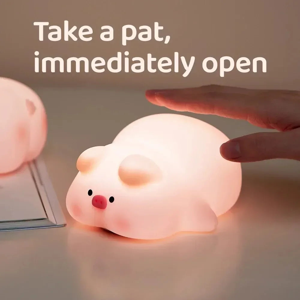 Plush Night Light for Children | Soft LED Light with Timer and Animal Design