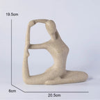 ZenJoy Woman in Yoga Statue – Modern Indoor Decoration Made of Resin