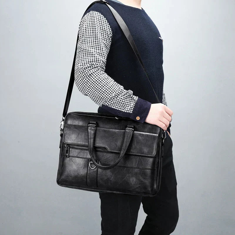 Benedicto – Stylish Genuine Leather Shoulder Bag for Men | Classic Crossbody Satchel for Daily Use