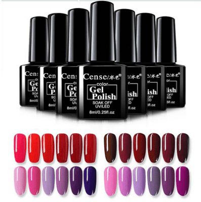 20 colours UV gel polish set for nails | 8 ml per bottle | Long-lasting nail polish for natural nails, acrylic & gel