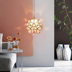Modern Flower Shape Glass LED Pendant Lamp