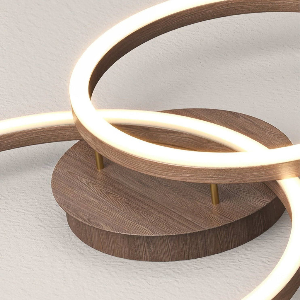LED Ceiling Light with Decorative Rings 55x50cm - 32W
