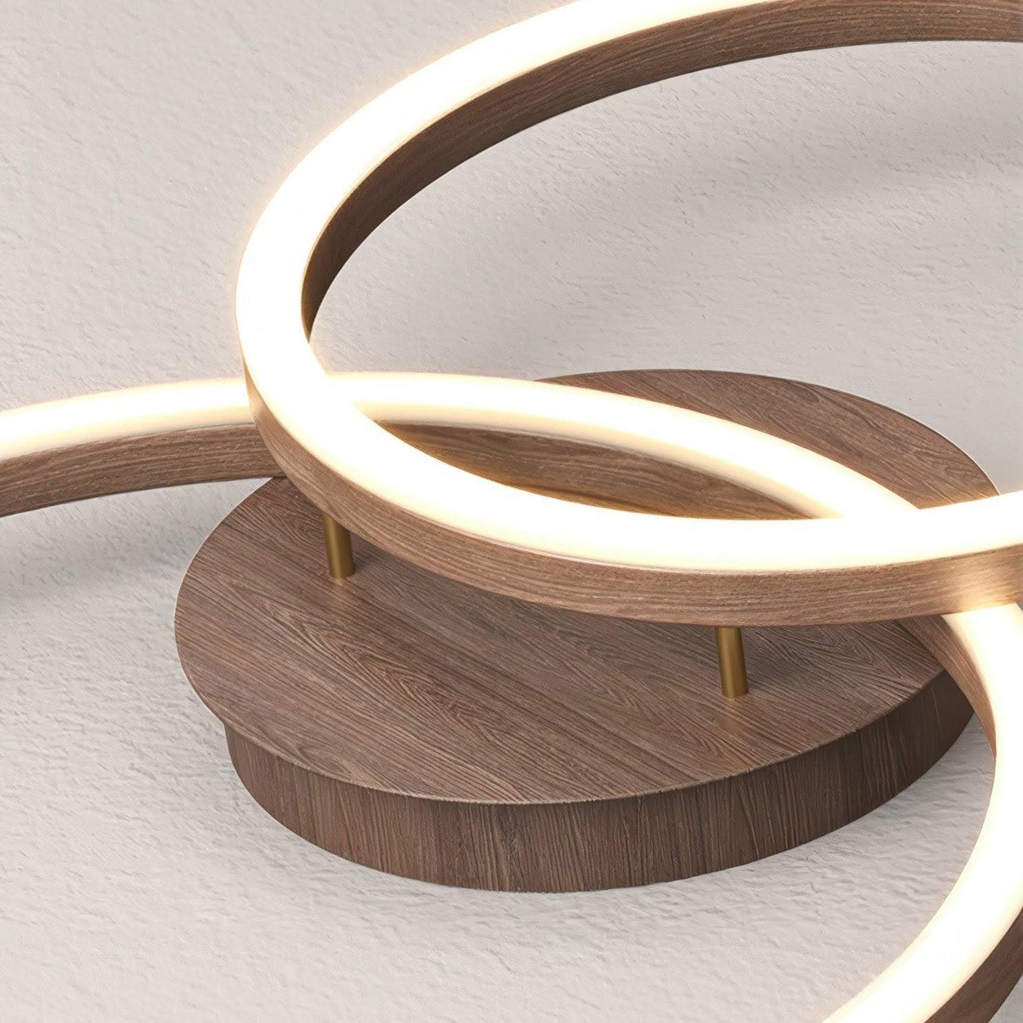 LED Ceiling Light with Decorative Rings 55x50cm - 32W