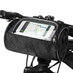 Waterproof Bicycle Bag with Phone Window – Adjustable Handlebar Bag