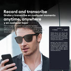 Smart Translation Glasses | AI Real-Time Voice Translator | Bluetooth 5.4 with Open-Ear Speakers