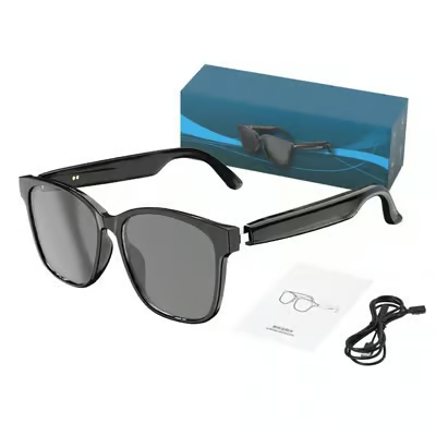 Smart Translation Glasses | AI Real-Time Voice Translator | Bluetooth 5.4 with Open-Ear Speakers