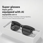 Smart Translation Glasses | AI Real-Time Voice Translator | Bluetooth 5.4 with Open-Ear Speakers