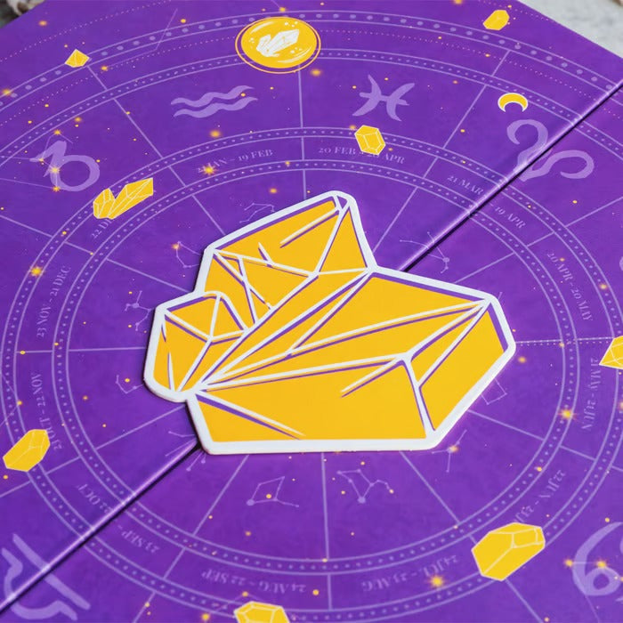Halloween Crystal Advent Calendar | 31-Day Countdown Box | Healing Stone Collection