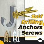 Drywall Anchor Screws | No-Drill Expansion Lock | Heavy-Duty Steel | Holds up to 66 lbs