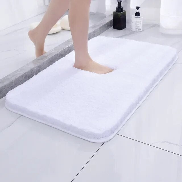 Non-slip Bath Mat Quick-drying Microfiber 50 x 80 cm Luxury Comfort Safety