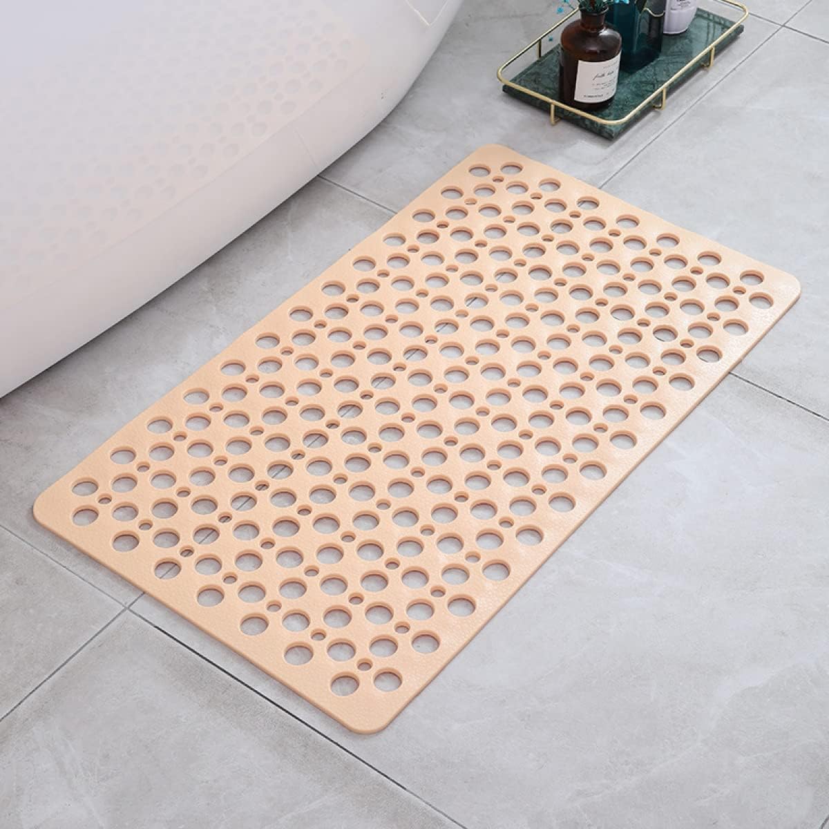 Non-slip antibacterial bath mat with suction cups | Safe and hygienic bathing solution for families