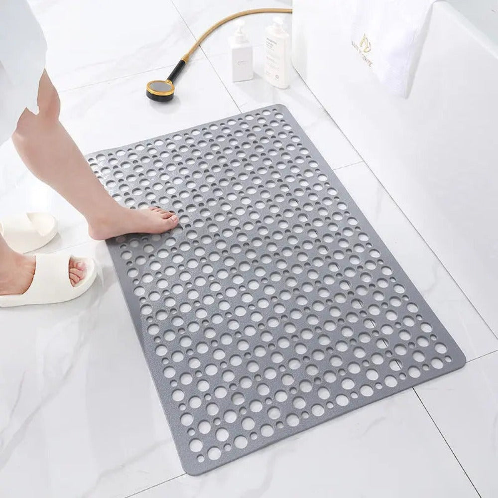 Non-Slip Shower Mat with Suction Cups, Quick-Drying Design