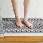 Non-Slip Shower Mat with Suction Cups, Quick-Drying Design