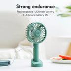 Phone Holder Mini Handheld Fan