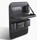 Multifunctional Car Seat Back Large Capacity Storage Bag with 4 USB Charging Ports, Retractable Tray, Tablet Holder, Tissue Storage, Cup Holder, Large Storage Bag and More