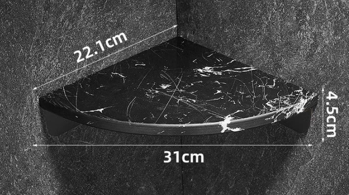 Marble-patterned Bathroom Hardware Set as Individual Piece