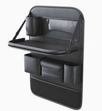 Multifunctional Car Seat Back Large Capacity Storage Bag with 4 USB Charging Ports, Retractable Tray, Tablet Holder, Tissue Storage, Cup Holder, Large Storage Bag and More