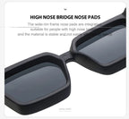 Black Square UV Protection Sunglasses
