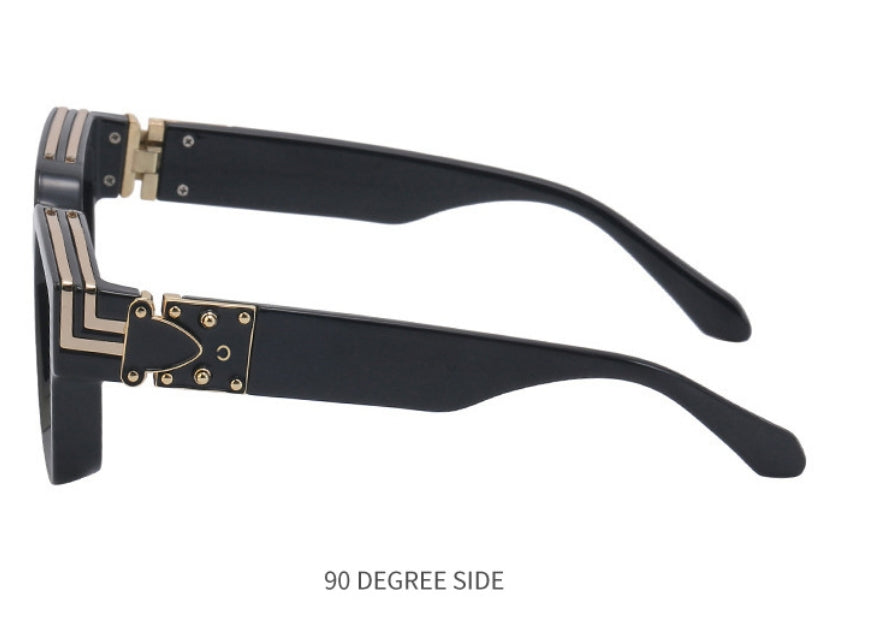 Black Square UV Protection Sunglasses