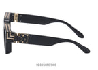 Black Square UV Protection Sunglasses