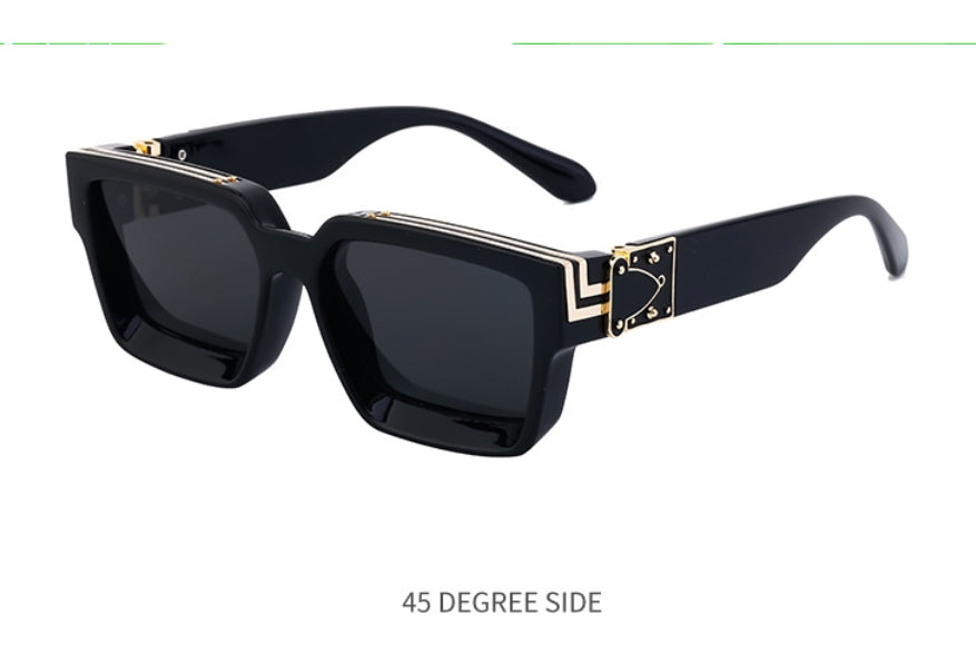 Black Square UV Protection Sunglasses