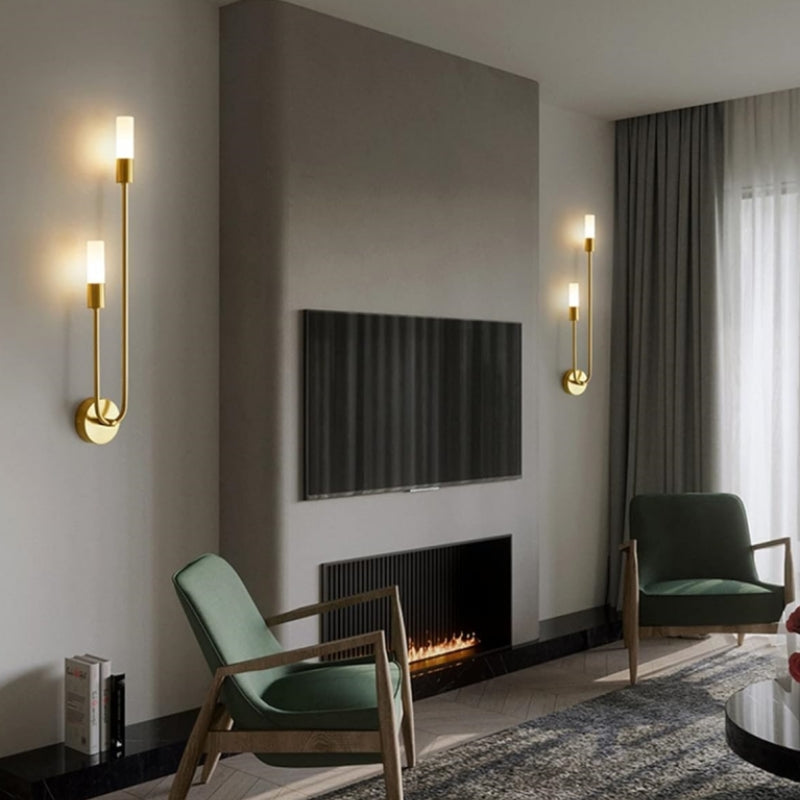 Wall Lights Modern Metal Twin Tube Design