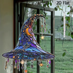 2D-Witch Hat Hanging Ornament – Playful Magic & Cosmic Elegance