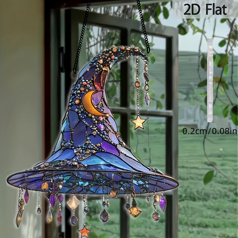 2D-Witch Hat Hanging Ornament – Playful Magic & Cosmic Elegance