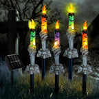 Solar-Skull-Candle-Lamp – Spook-Light for Garden, Yard & Terrace